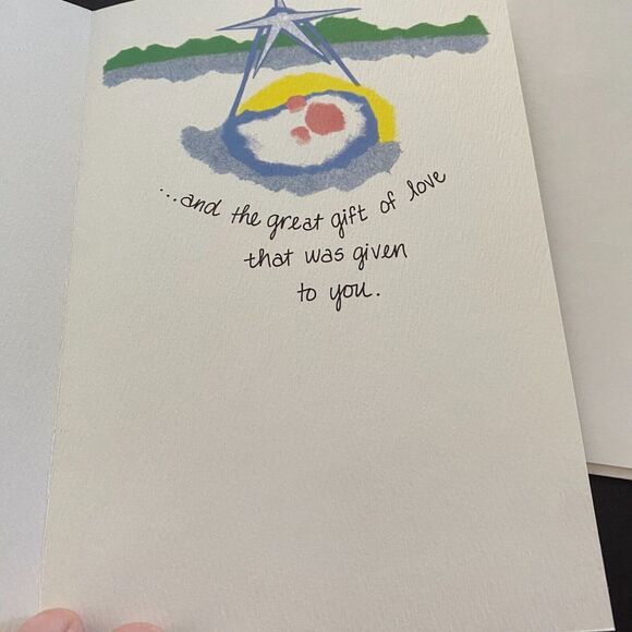 It Takes Two 'Remember the Manger' Holiday Greetings Kids Christmas Card - Picture 2 of 6